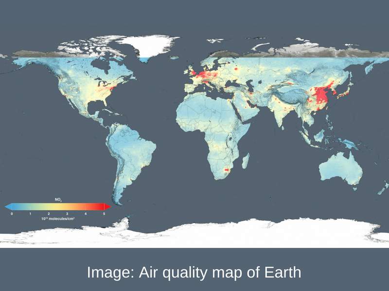 Air quality global map