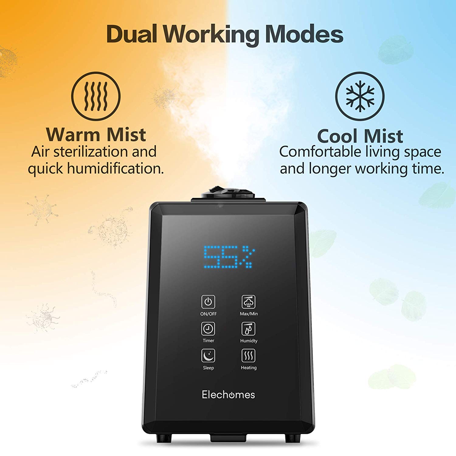 Dual mist options in Elechomes UC5501 