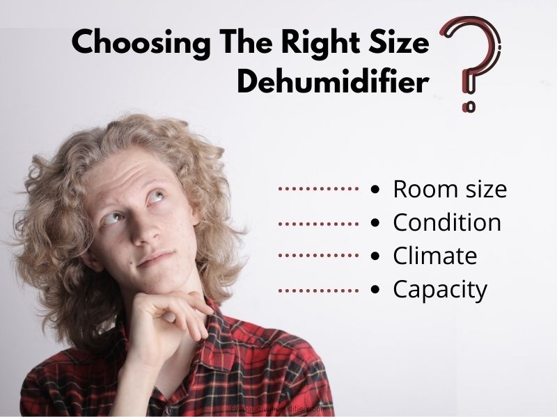 What size dehumidifier do I need