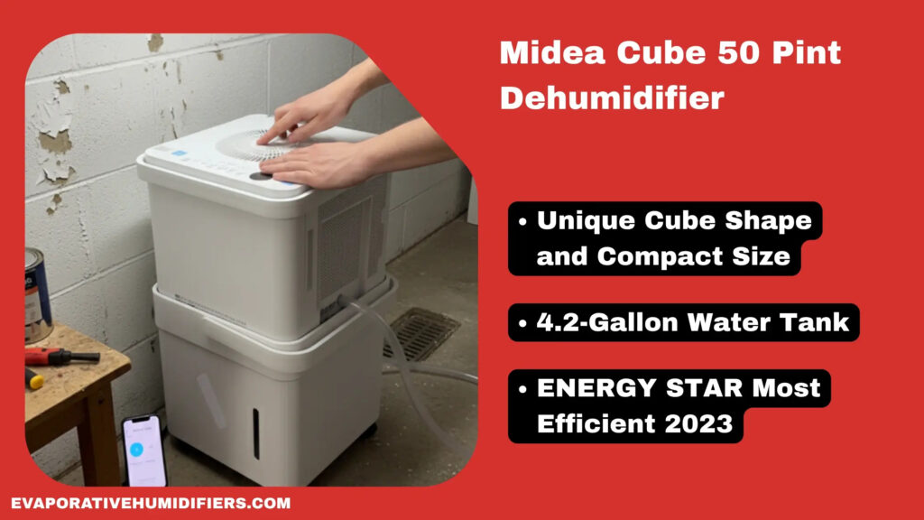 midea cube dehumidifier for basement - tested by evaporativehumidifiers.com